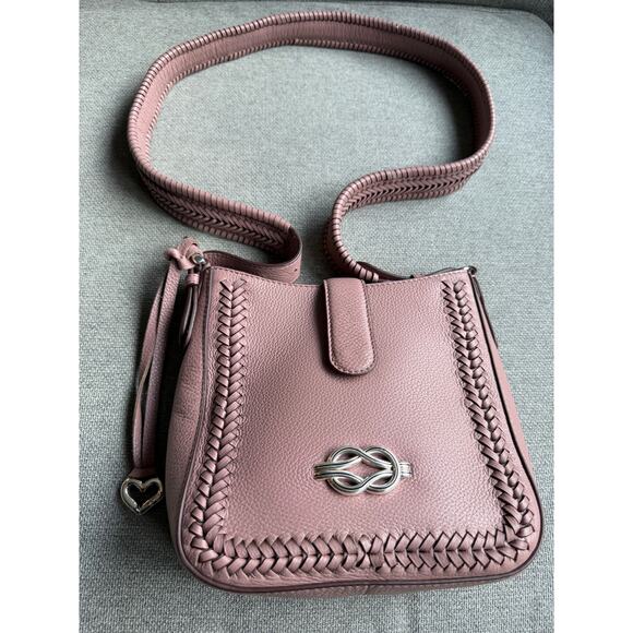 Brighton Fia Crossbody Leather Bag French Mauve - Picture 2 of 15